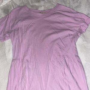 Calvin Klein lilac peplum tee